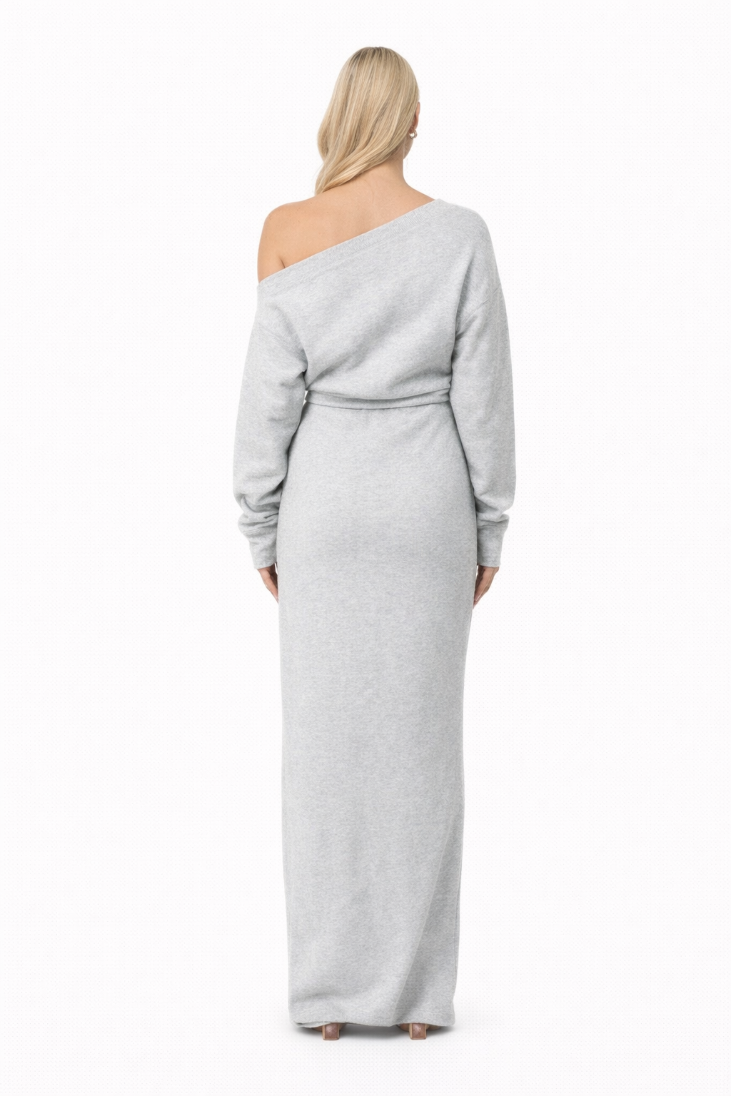 Off-Shoulder Maxi Jurk