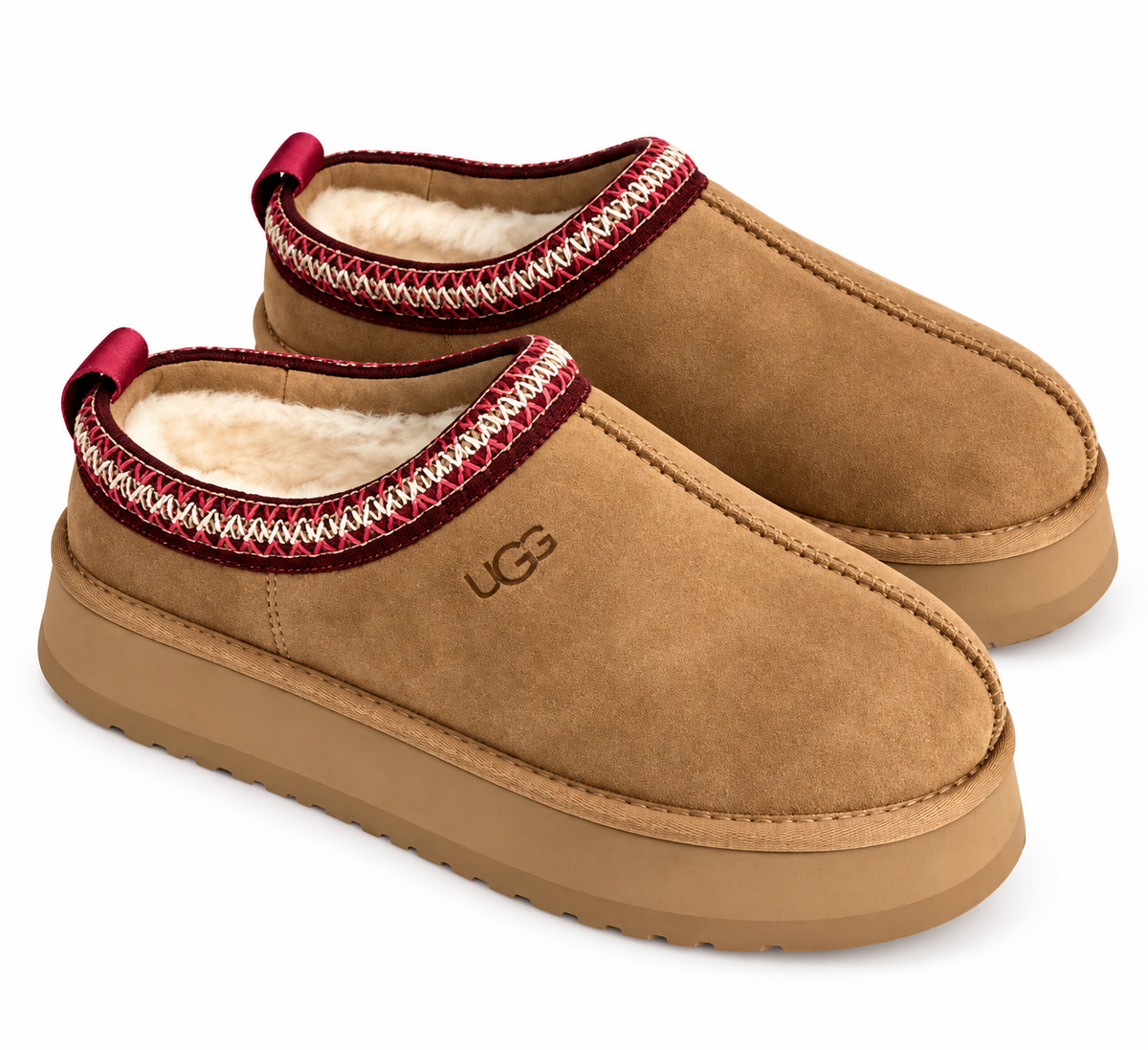 Luxury Suede Platform Slippers