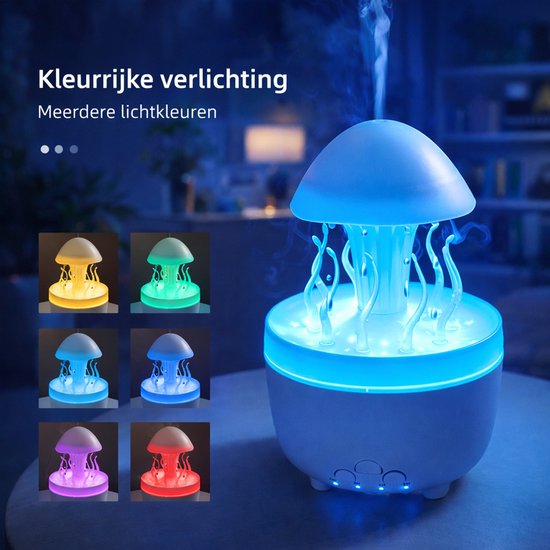 Aroma Diffuser 300ml met 8 Etherische Oliën – Geurverspreider & Luchtbevochtiger – Met Afstandsbediening